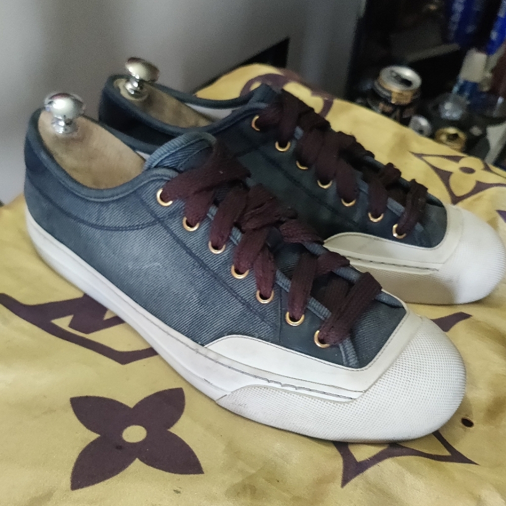 Gucci denim lowtop sneakers